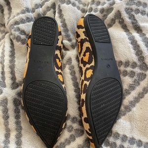 Rothy’s leopard print pointed toe flats